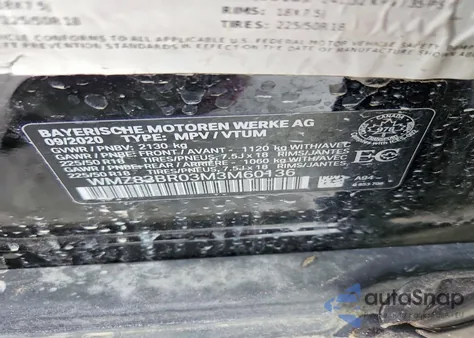 2021 Mini Cooper S Countryman All4 z USA, uszkodzony, nr VIN WMZ83BR03M3M60136